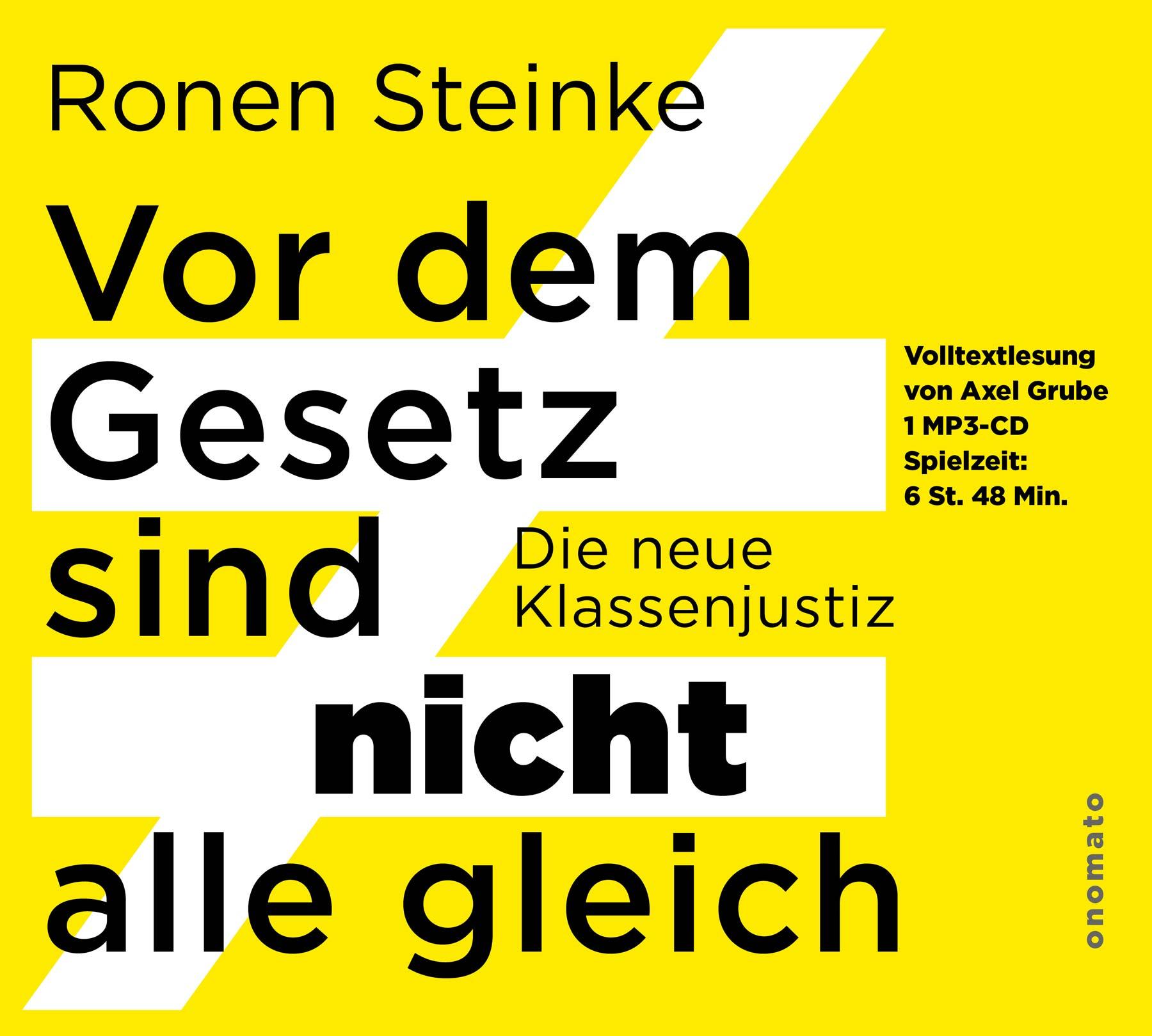 Vorderes Coverbild Vor dem Gesetz sind NICHT alle gleich