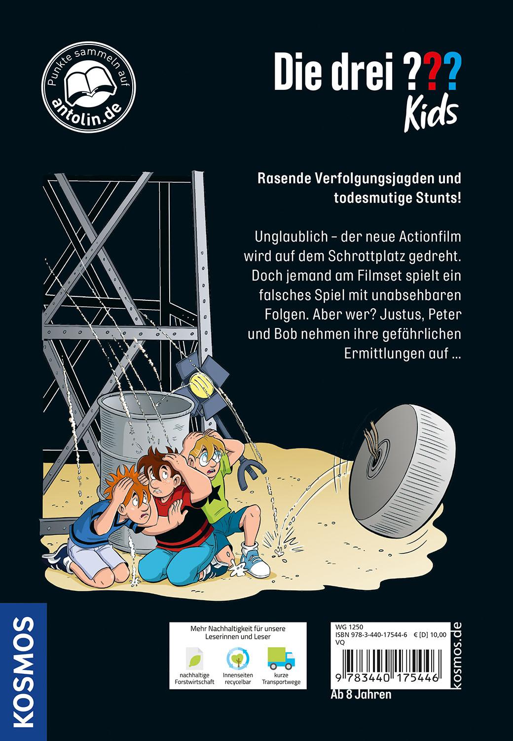 Rückseitencover Die drei ??? Kids, 4, Chaos vor der Kamera (drei Fragezeichen)