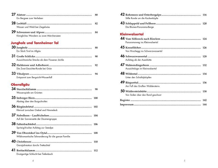 Beispielinhalt (Bild) Leichte Wanderungen im Allgäu