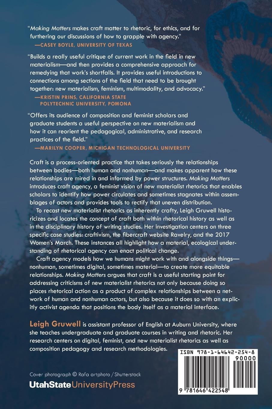 Rückseitencover Making Matters