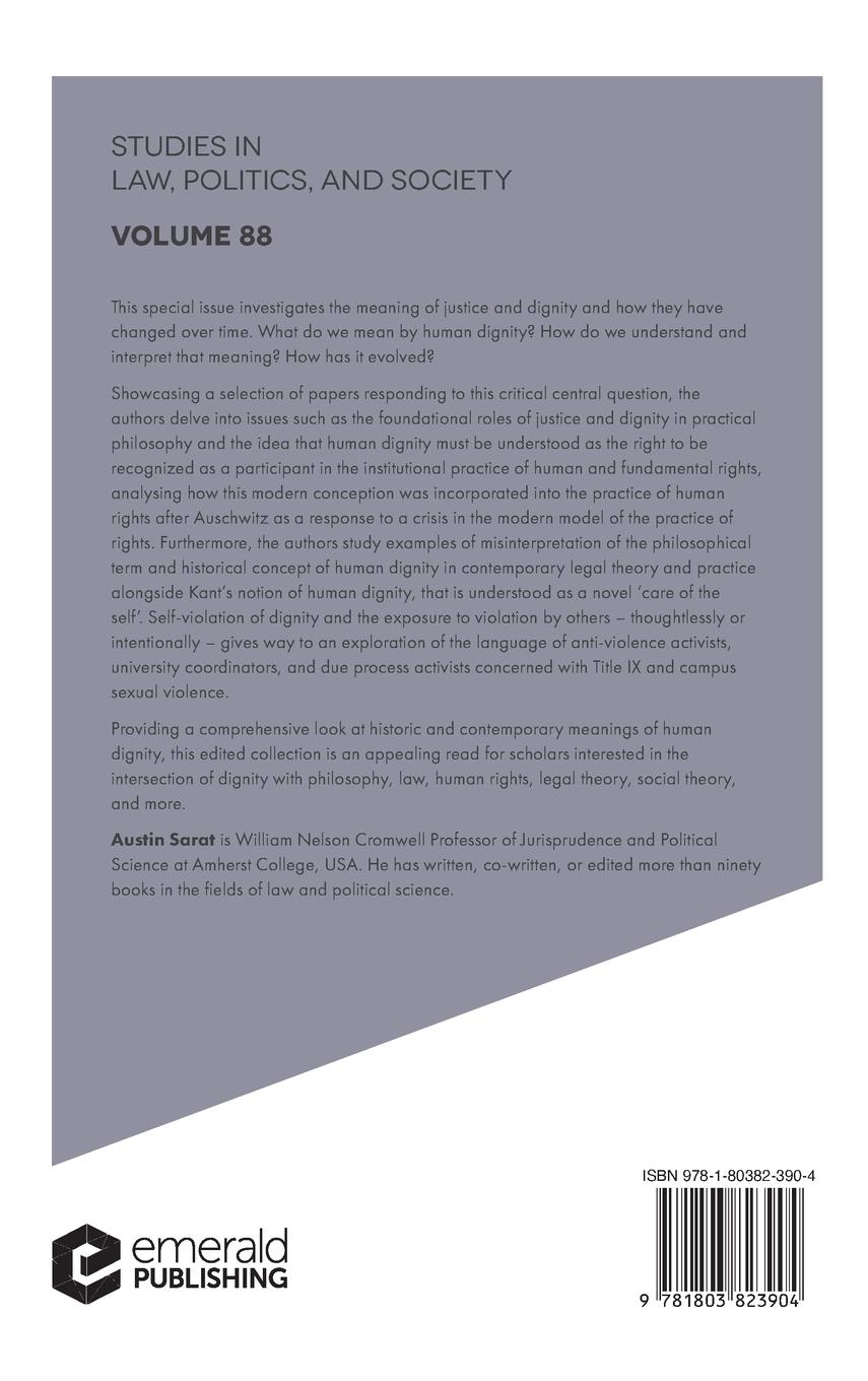 Rückseitencover Human Dignity