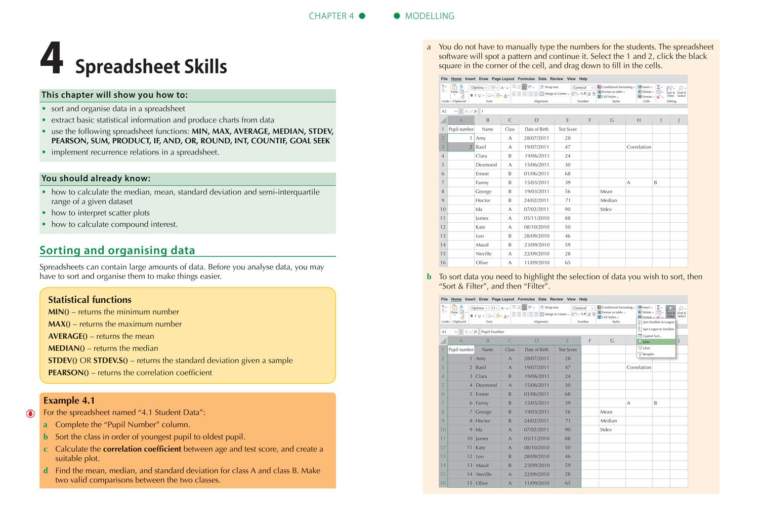 Beispielinhalt (Bild) Higher Applications of Maths
