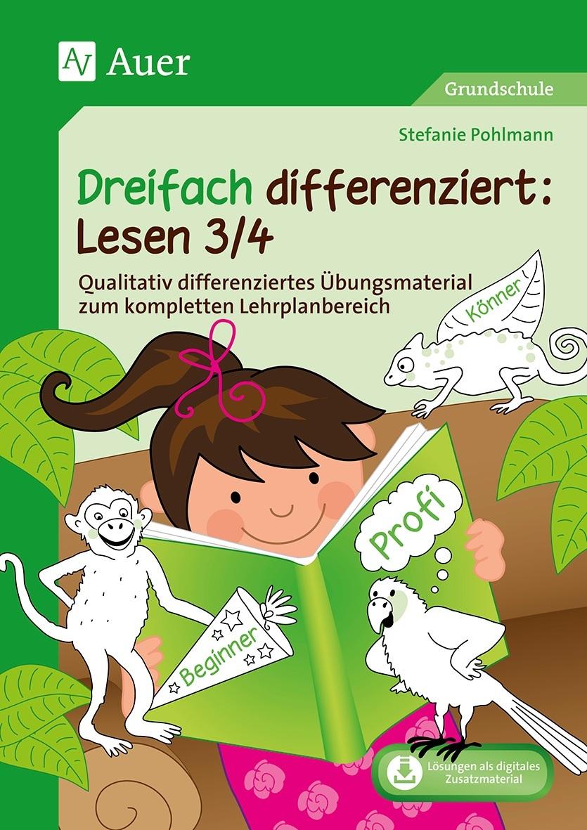 Vorderes Coverbild Dreifach differenziert Lesen 3/4