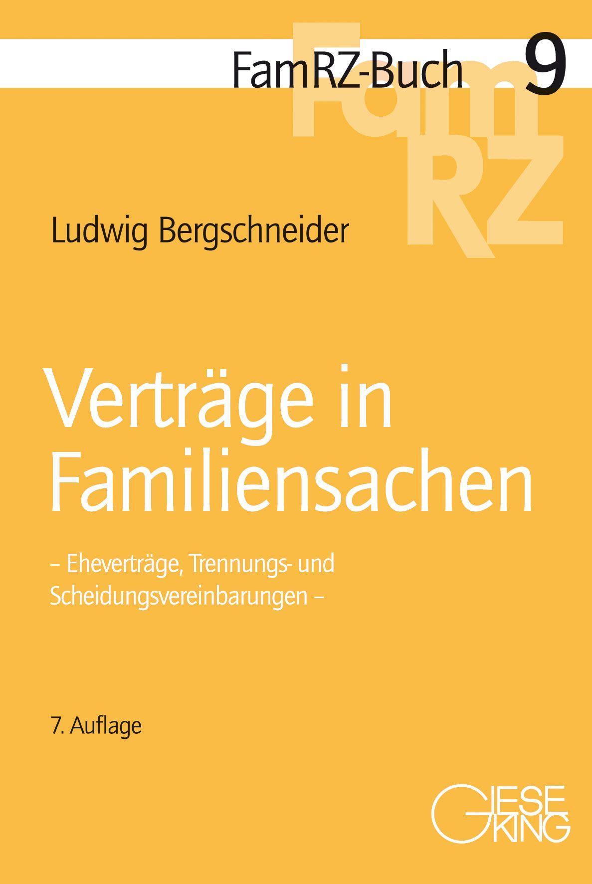 Vorderes Coverbild Verträge in Familiensachen
