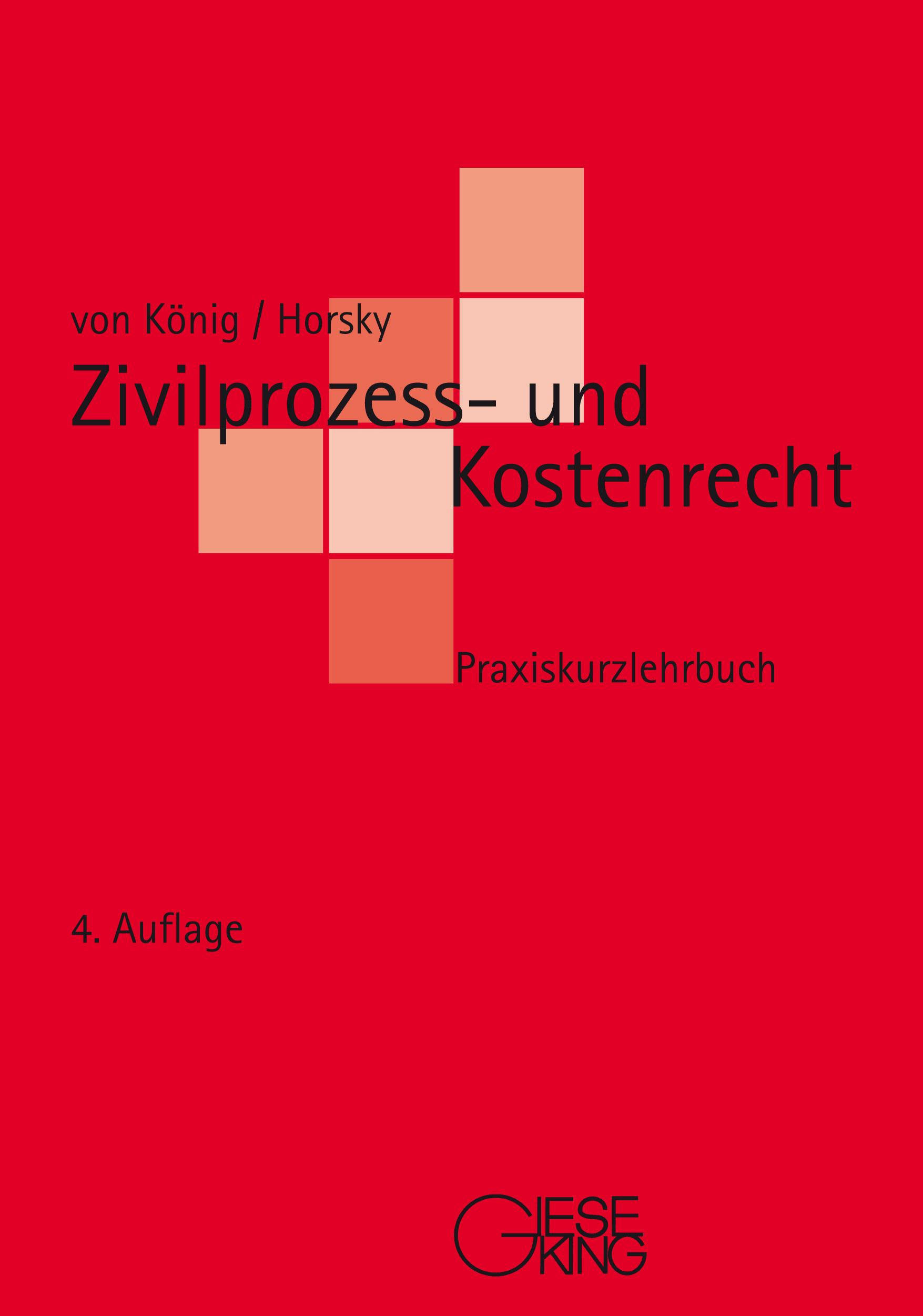 Vorderes Coverbild Zivilprozess- und Kostenrecht