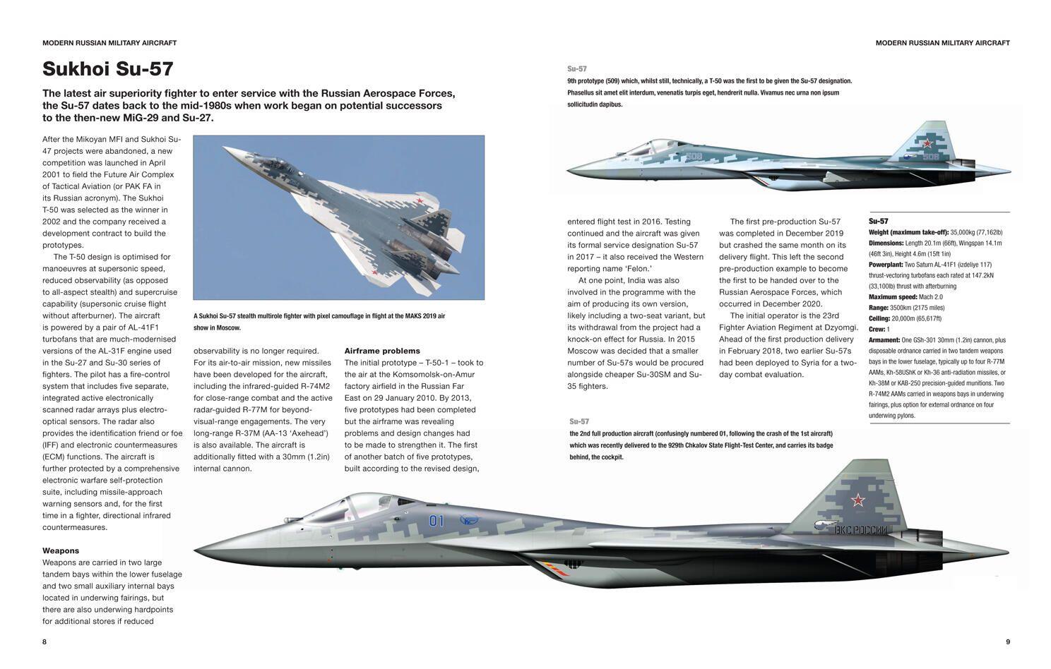 Beispielinhalt (Bild) Modern Russian Military Aircraft