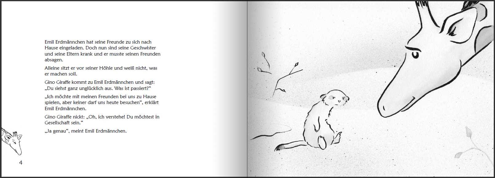 Beispielinhalt (Bild) Was brauchst du jetzt? Mit der Giraffensprache und Gewaltfreier Kommunikation Selbstfürsorge kindgerecht vermitteln