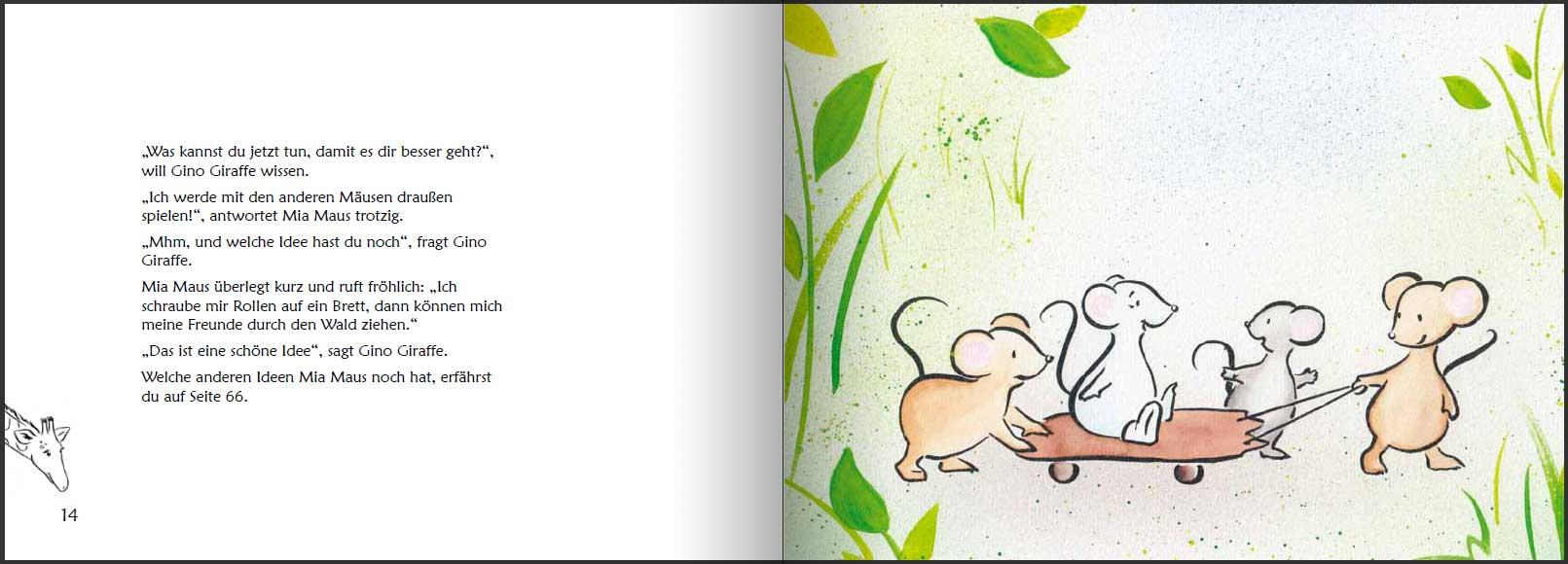 Beispielinhalt (Bild) Was brauchst du jetzt? Mit der Giraffensprache und Gewaltfreier Kommunikation Selbstfürsorge kindgerecht vermitteln