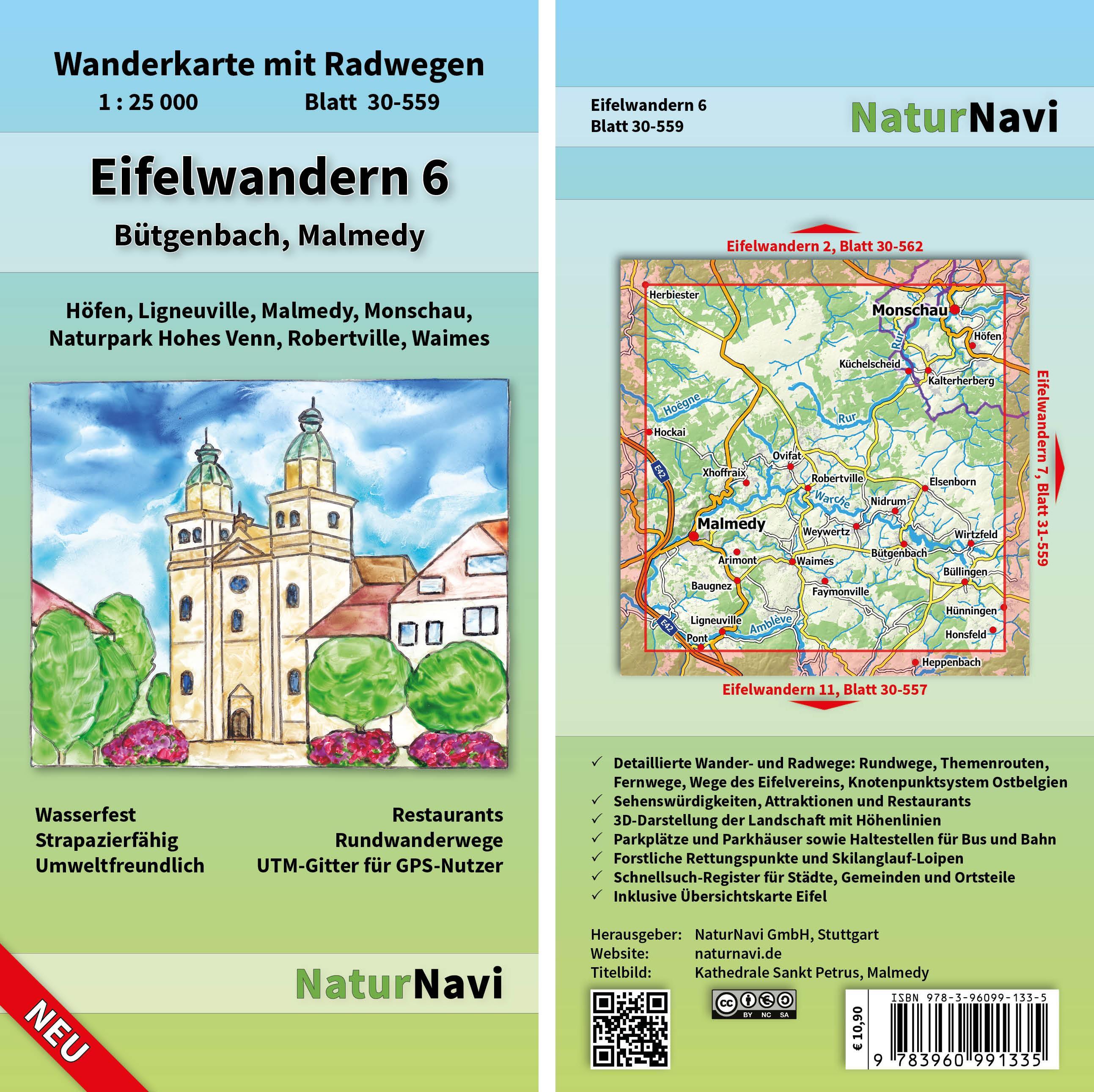 Vorderes Coverbild Eifelwandern 6 - Bütgenbach, Malmedy
