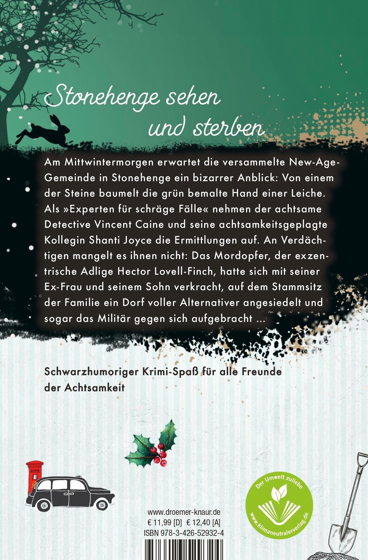 Rückseitencover Der achtsame Mr. Caine und der Mittwinter-Mord