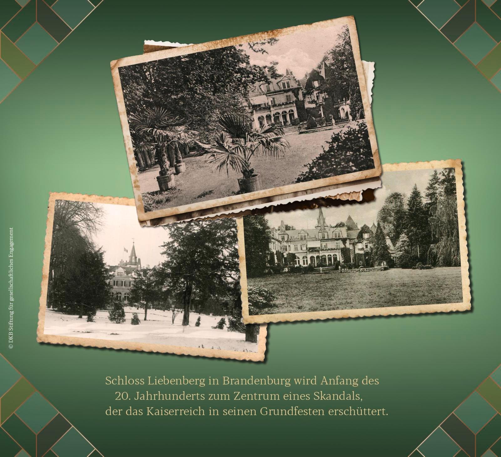 Beispielinhalt (Bild) Schloss Liebenberg. Hinter dem hellen Schein