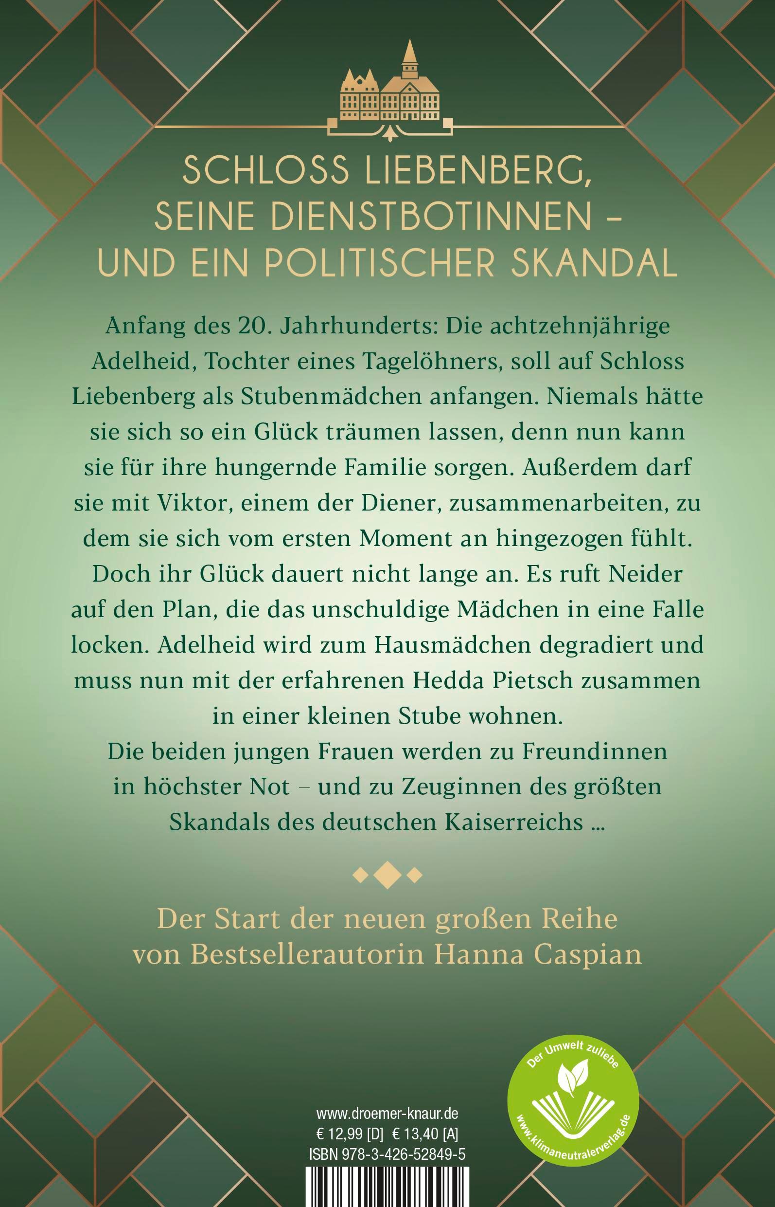 Rückseitencover Schloss Liebenberg. Hinter dem hellen Schein