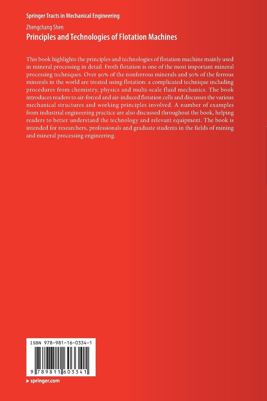 Rückseitencover Principles and Technologies of Flotation Machines