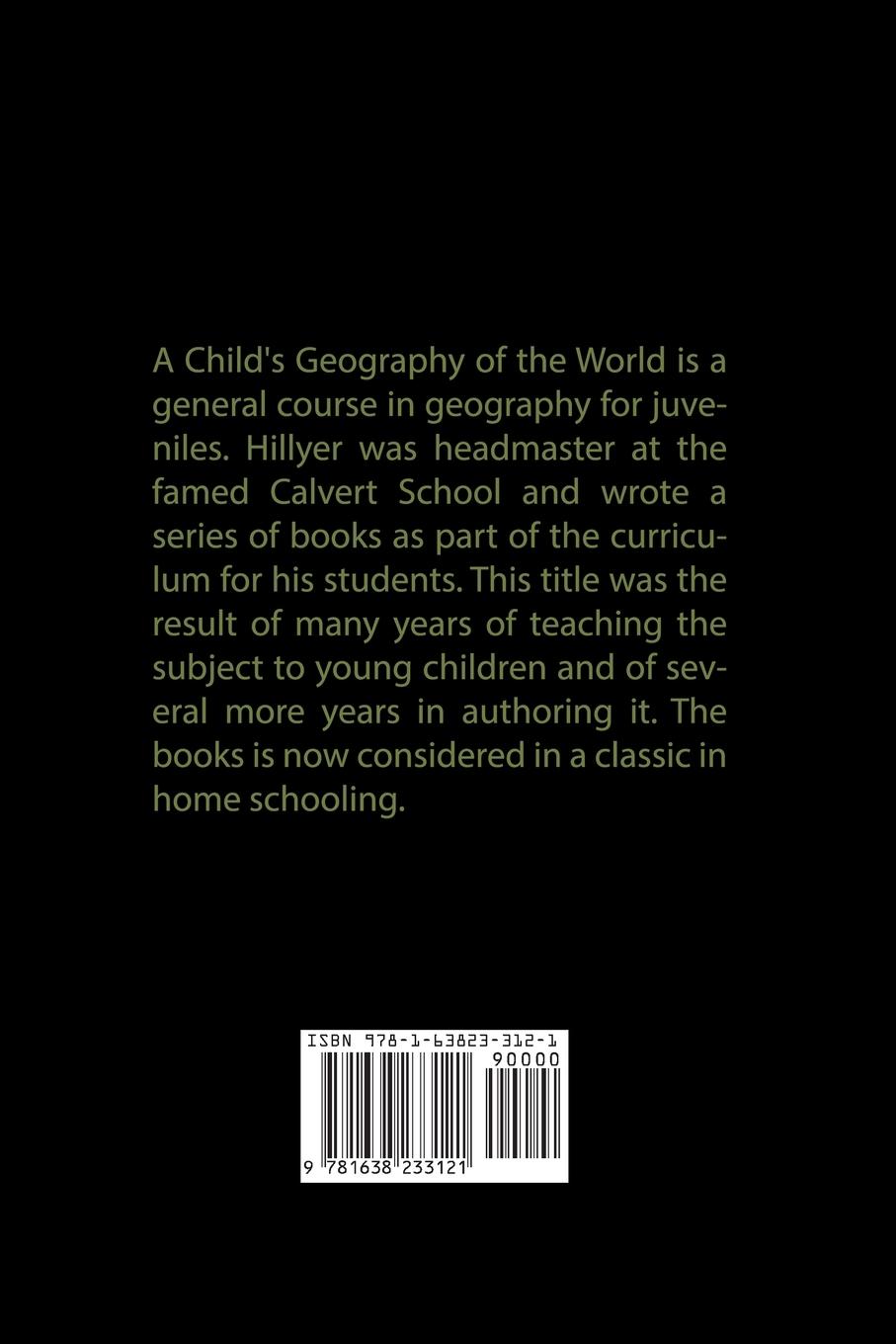 Rückseitencover A Child's Geography of the World