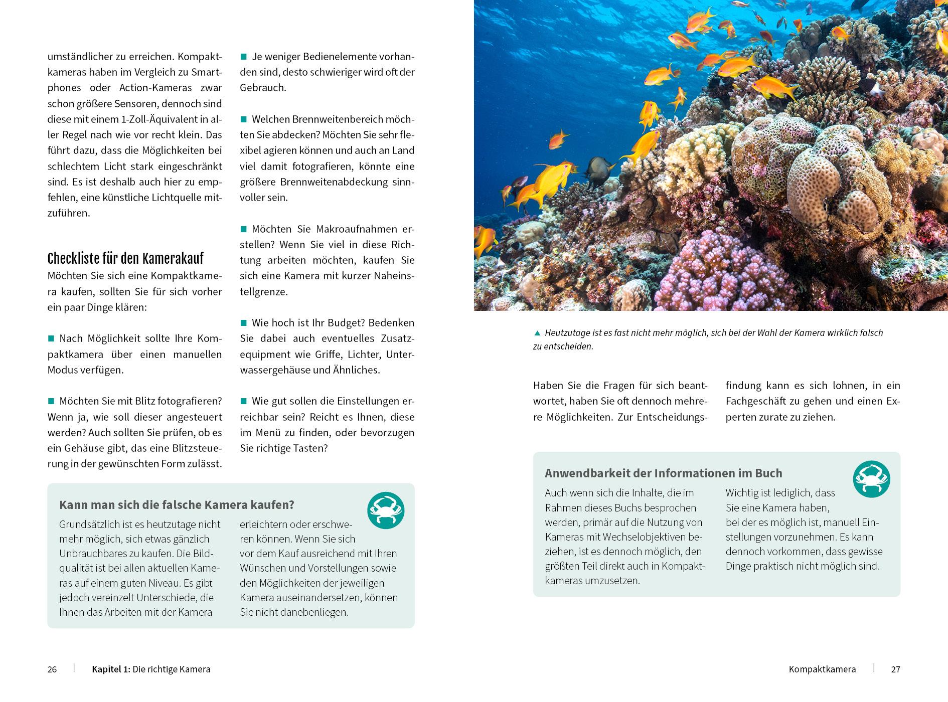 Beispielinhalt (Bild) Unterwasser - Die Fotoschule mit "Tiefgang"