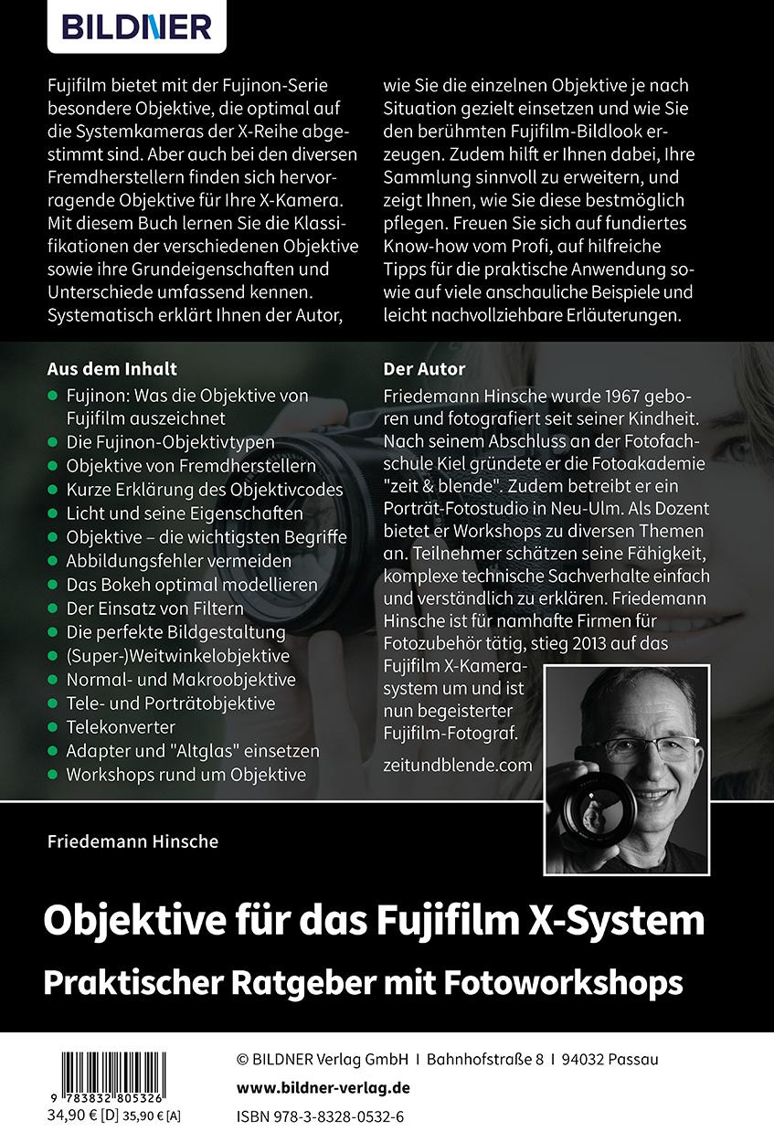 Rückseitencover Objektive für das Fujifilm X-System