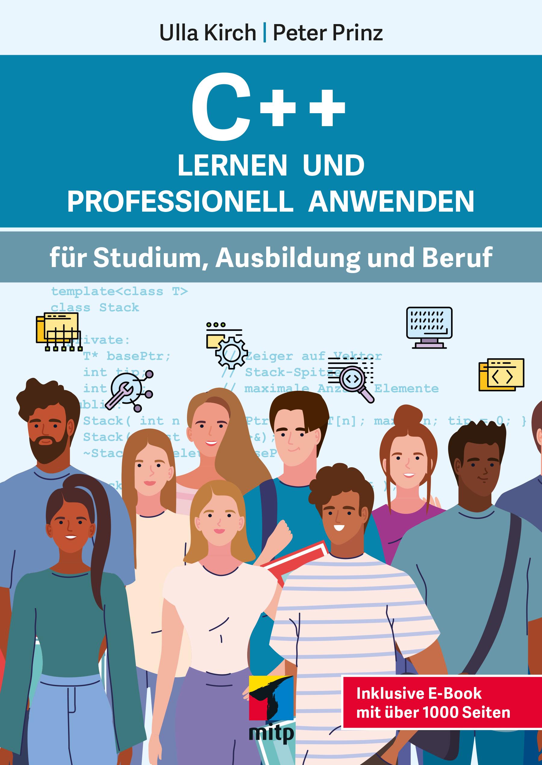 Vorderes Coverbild C++ Lernen und professionell anwenden