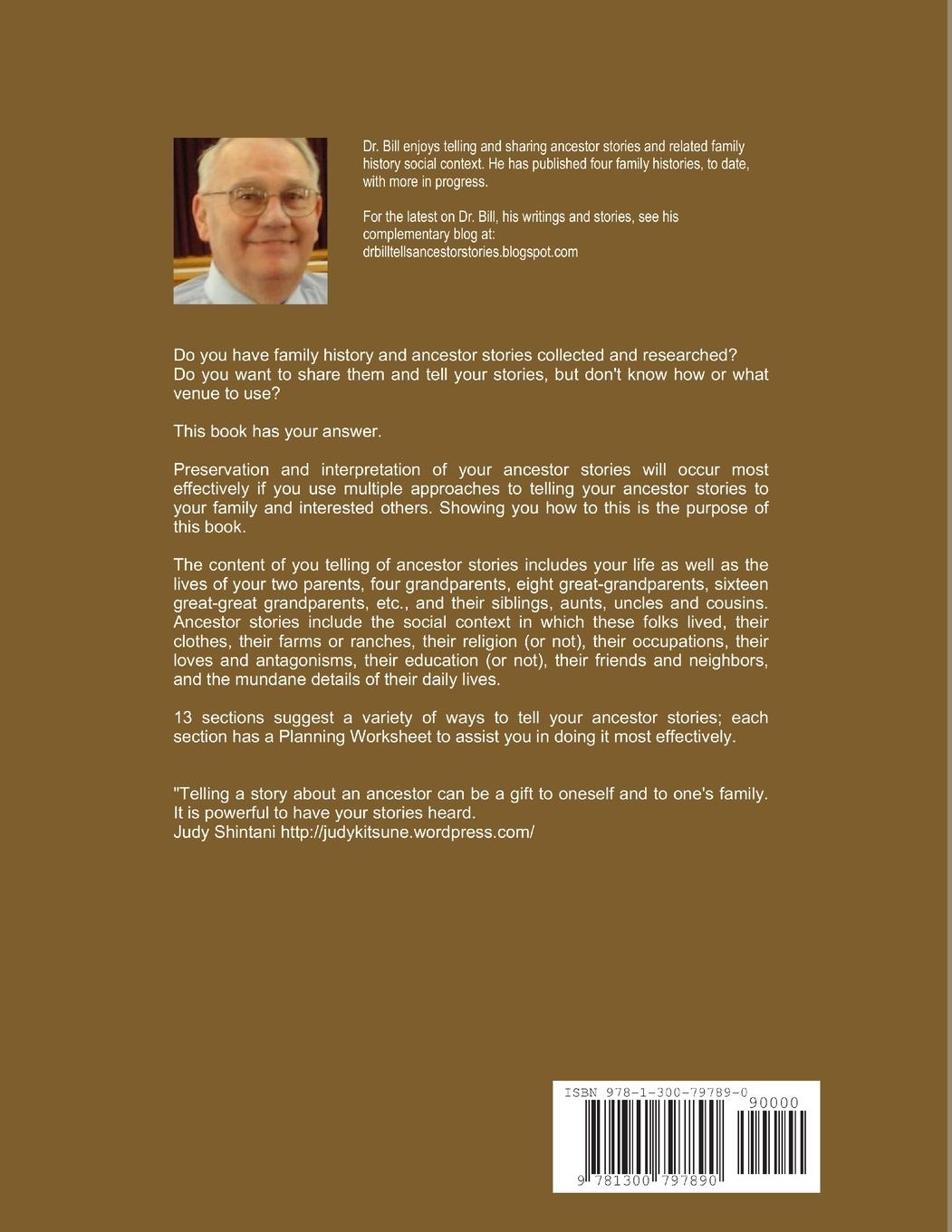 Rückseitencover 13 Ways to Tell Your Ancestor Stories (2nd Edition)