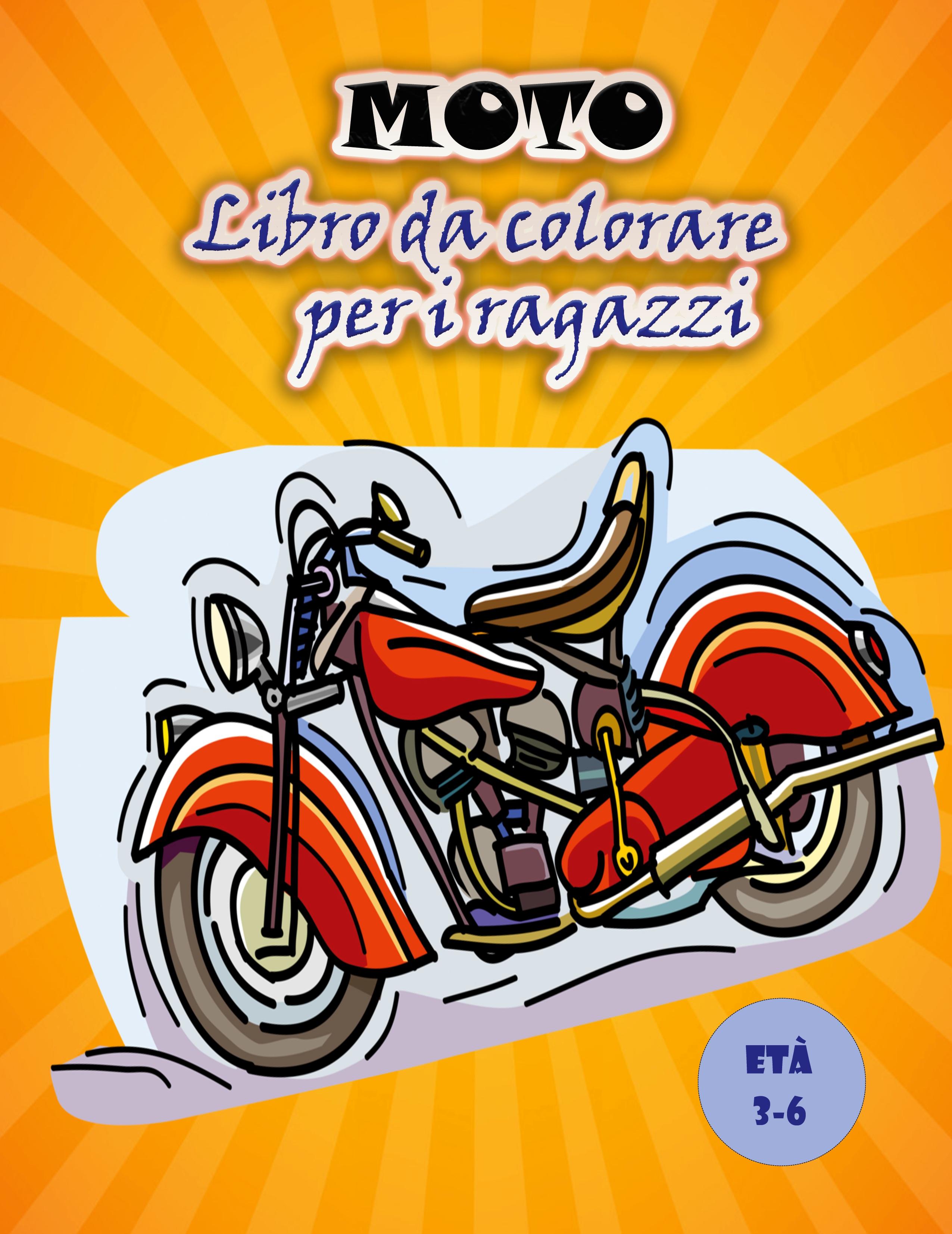 Vorderes Coverbild Libro da colorare moto per bambini