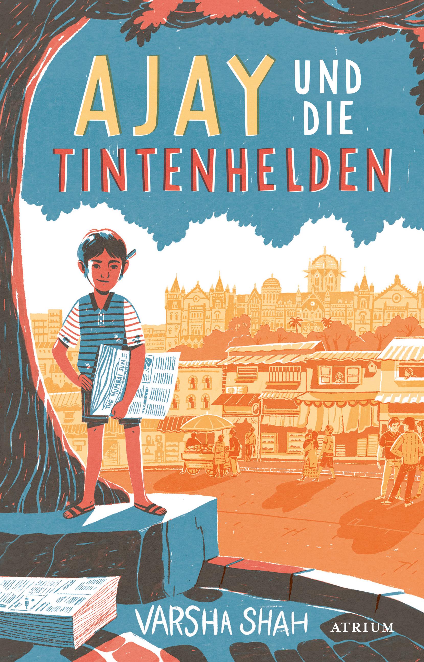 Vorderes Coverbild Ajay und die Tintenhelden