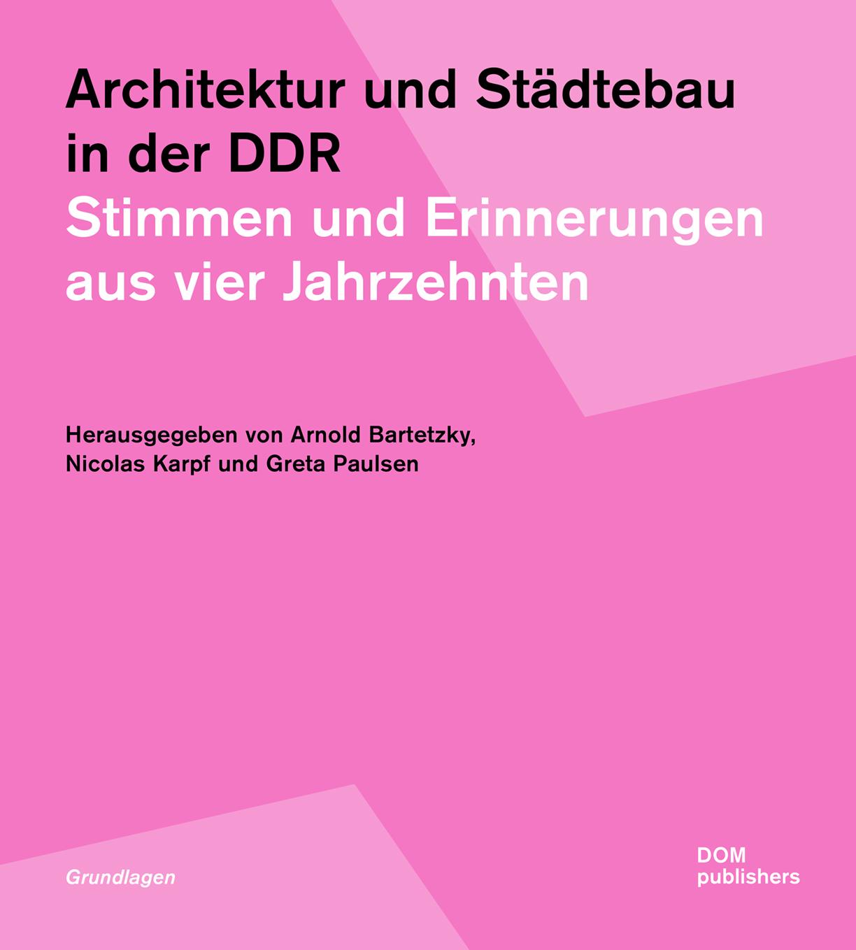 Vorderes Coverbild Architektur und Städtebau in der DDR