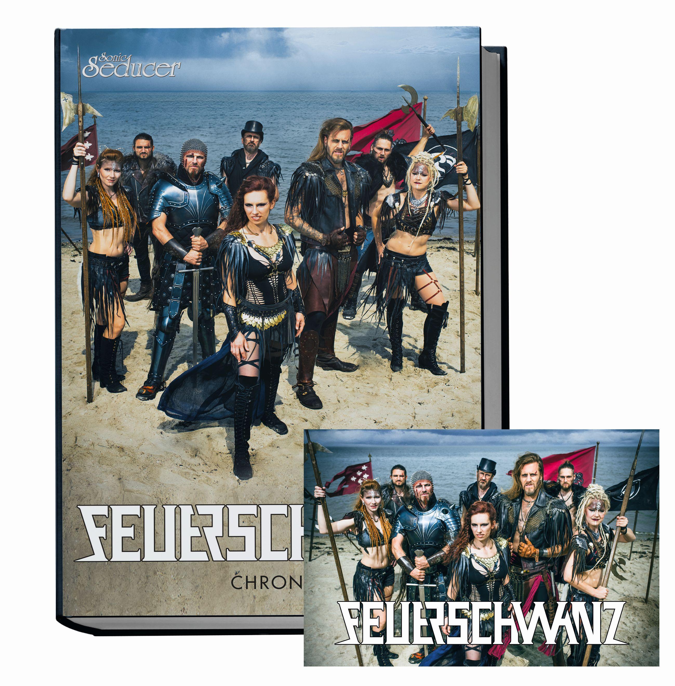 Vorderes Coverbild Feuerschwanz Chronik. Hardcover auf 499 Exemplare limitiert + handnummeriert mit exkl., sign. Postkarte