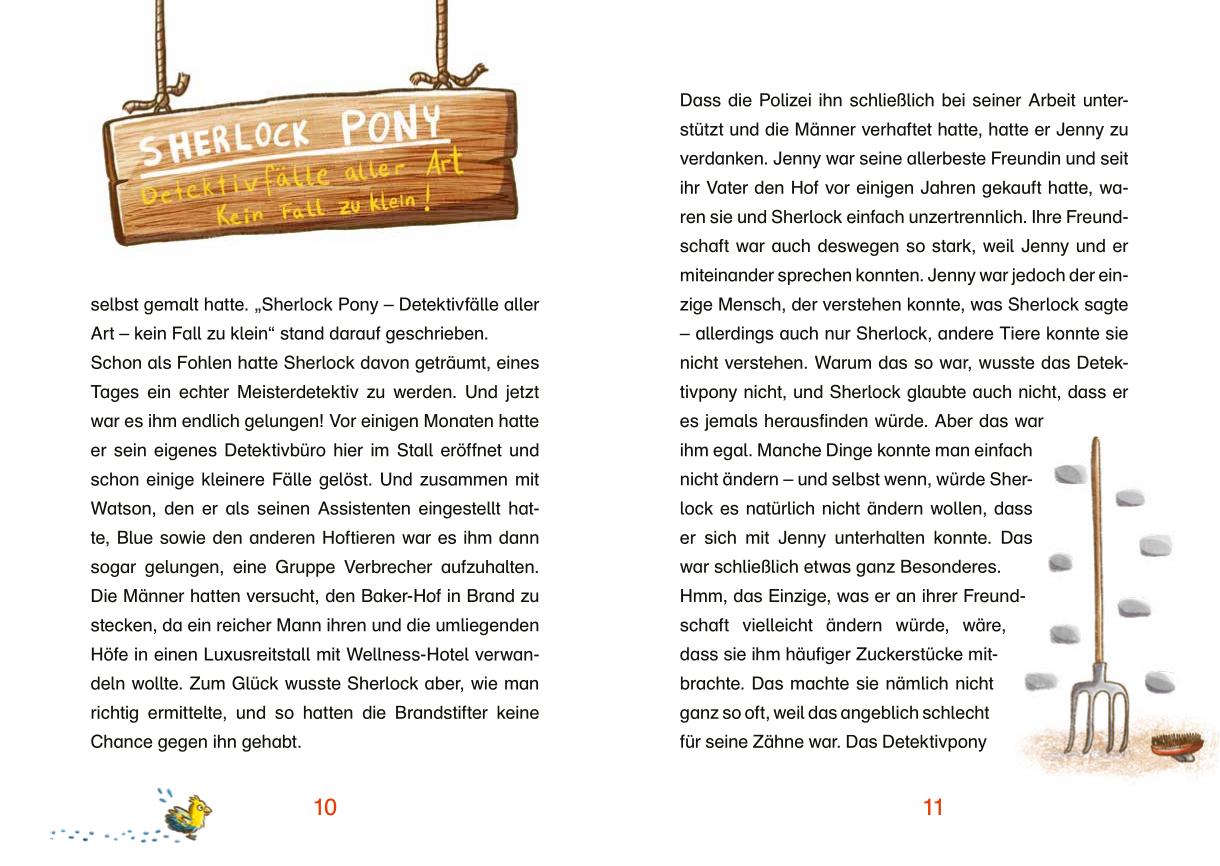 Beispielinhalt (Bild) Ein neuer Fall für Sherlock Pony