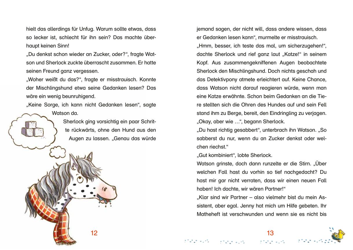 Beispielinhalt (Bild) Ein neuer Fall für Sherlock Pony