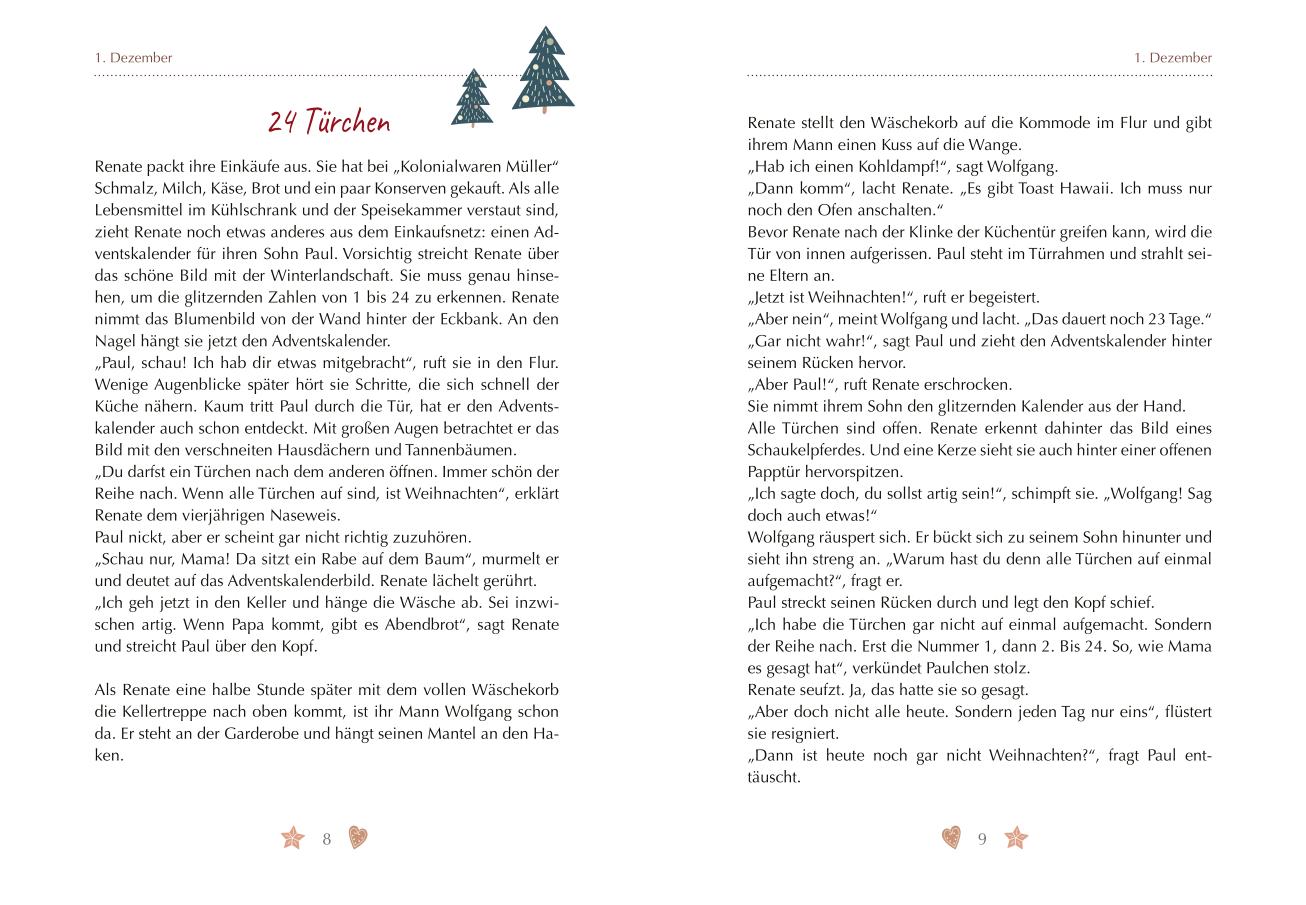 Beispielinhalt (Bild) Das große Weihnachtsbuch zum Vorlesen für Menschen mit Demenz