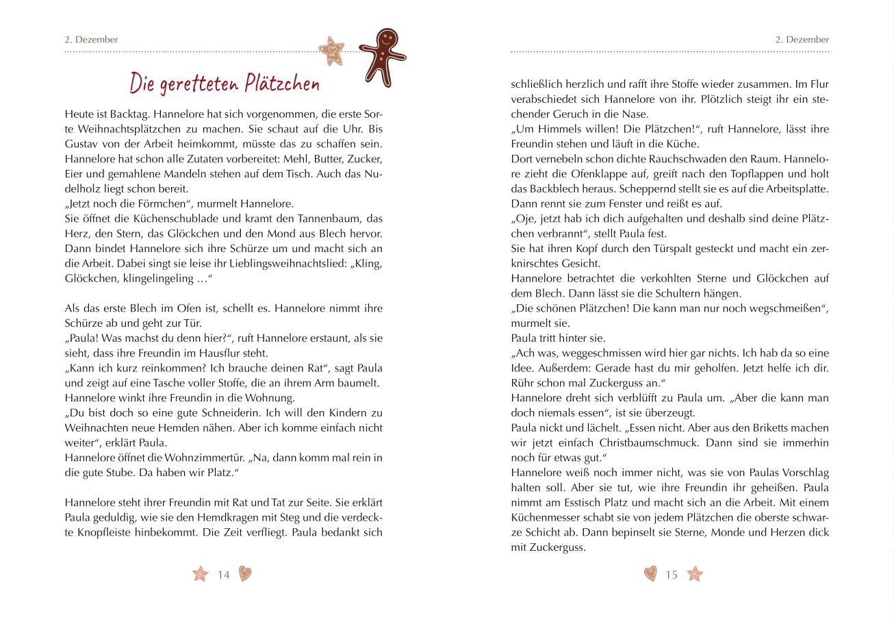 Beispielinhalt (Bild) Das große Weihnachtsbuch zum Vorlesen für Menschen mit Demenz