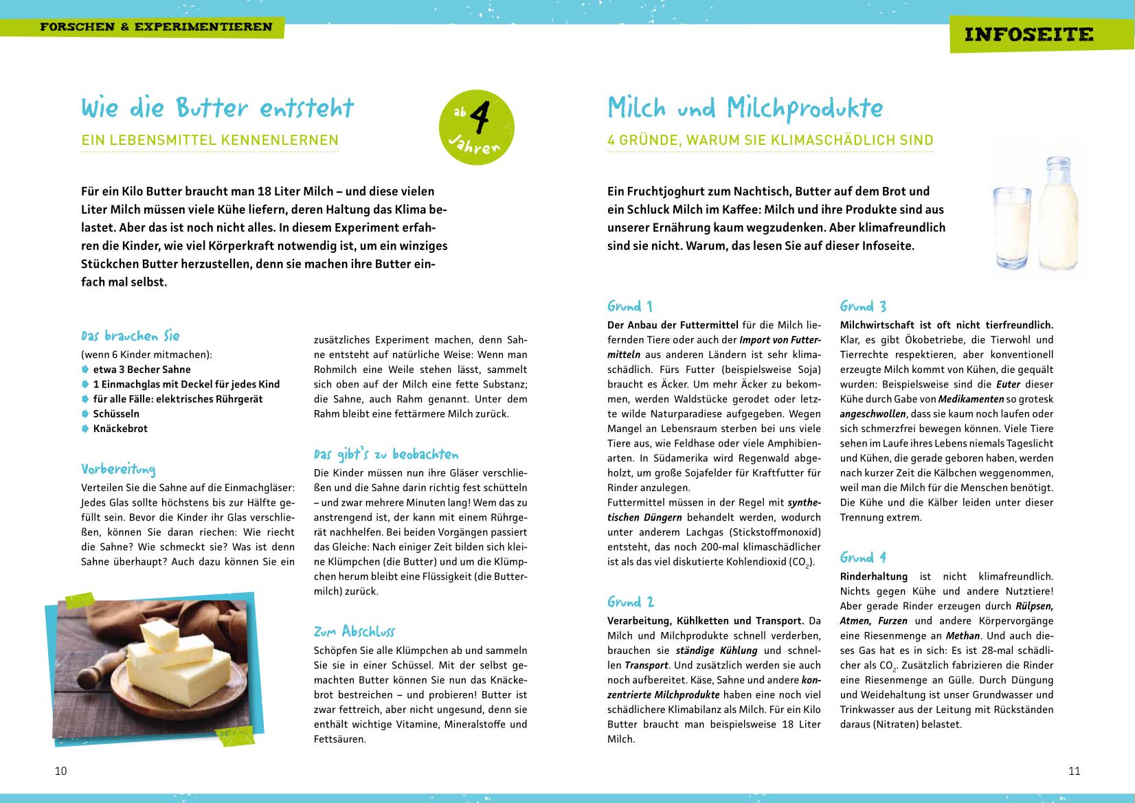 Beispielinhalt (Bild) Gute & nachhaltige Ernährung