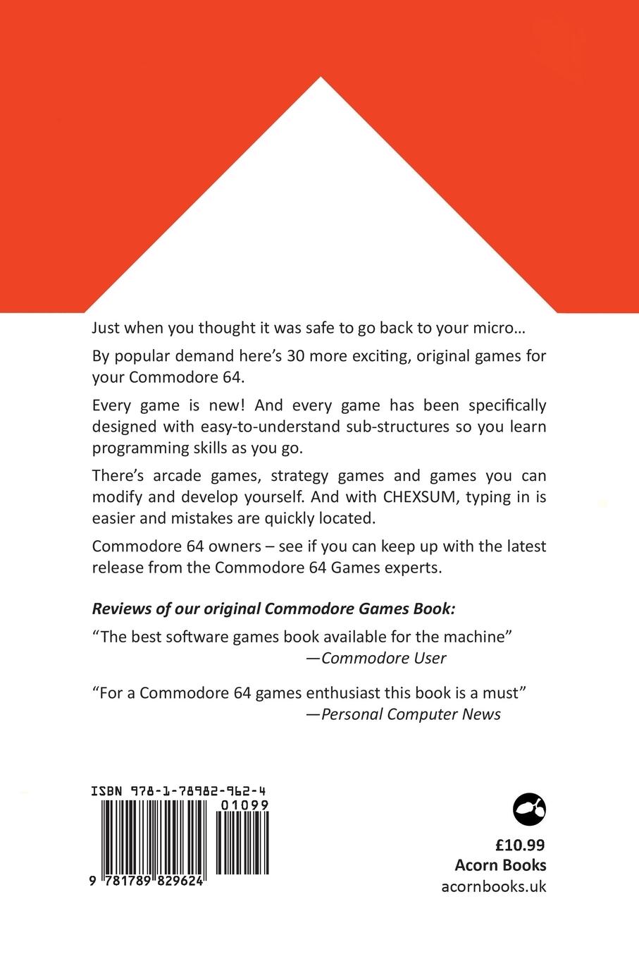 Rückseitencover Commodore 64 Games Book 2