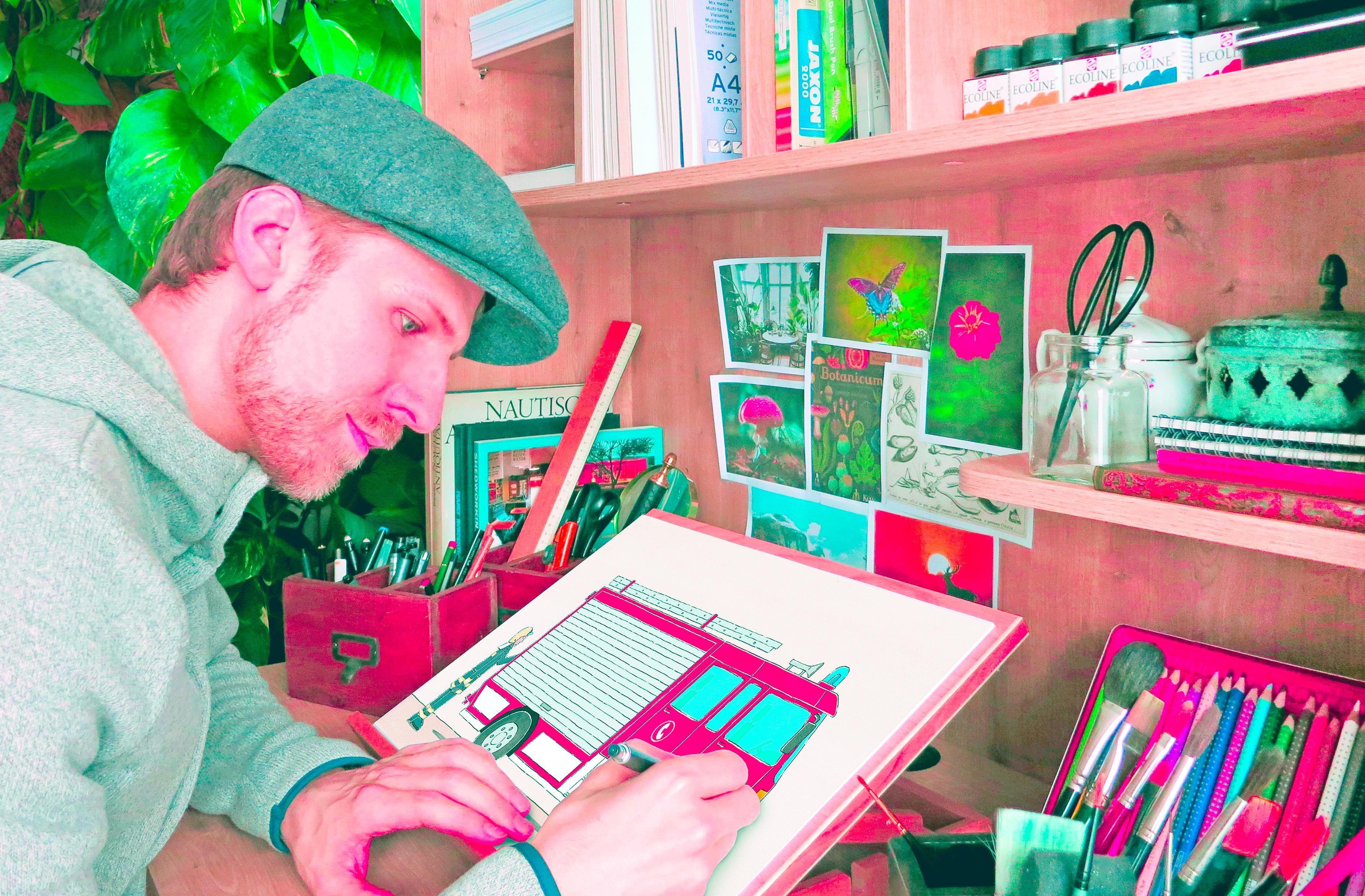 Autorenbild Jimmy Fox. Magischer Volltreffer (leider voll auf's Auge) - Ein Comic-Roman