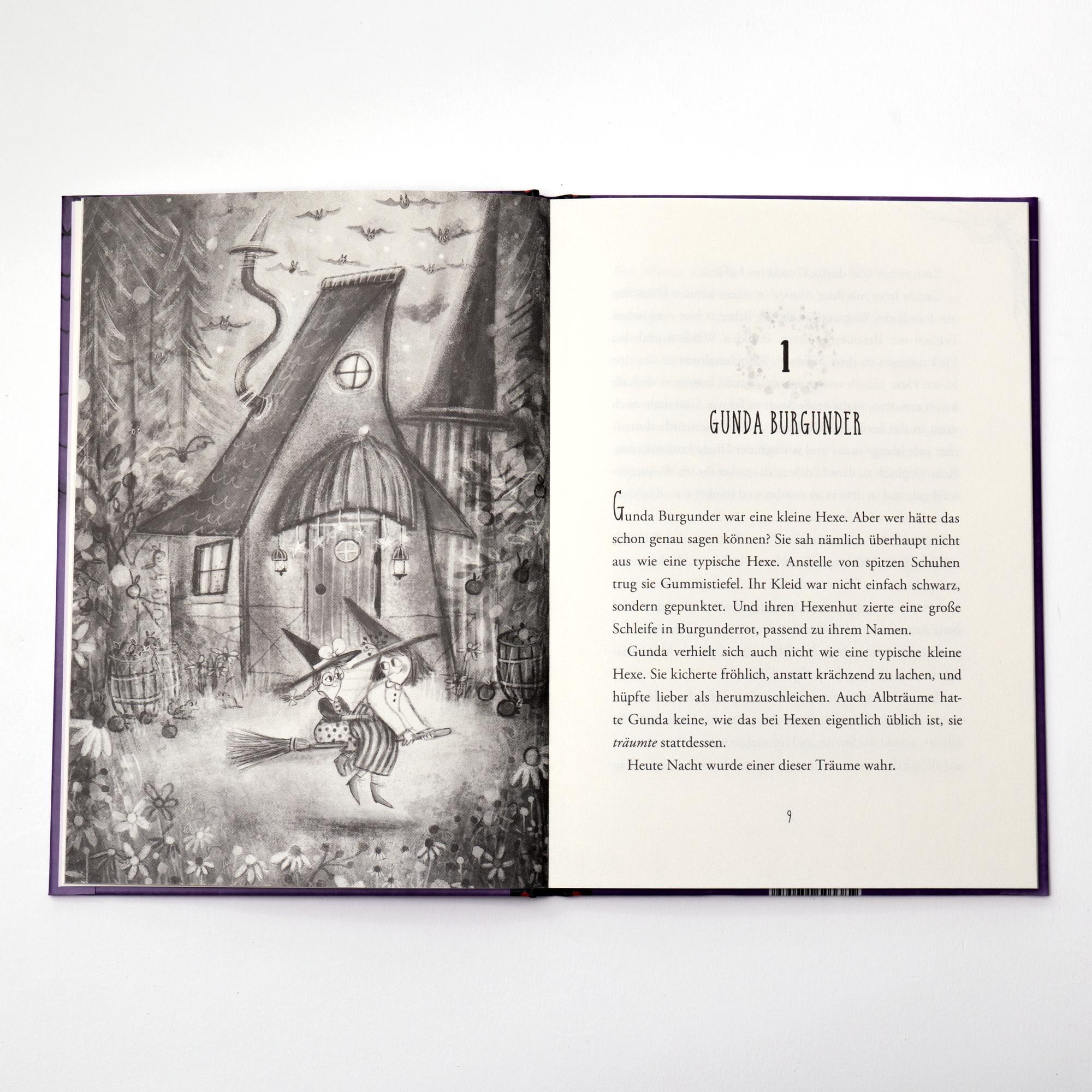Beispielinhalt (Bild) Die kleine Hexe Gunda Burgunder