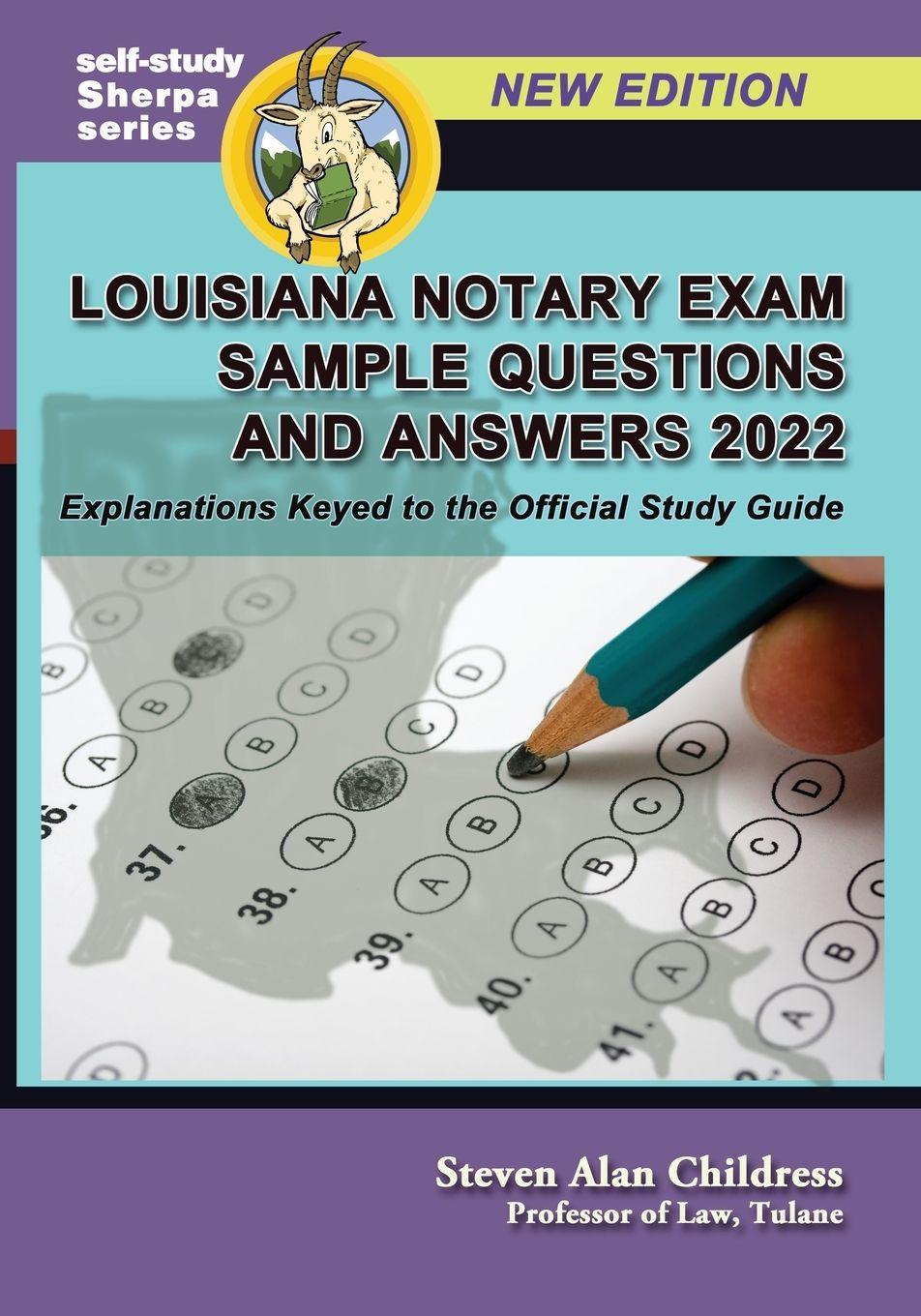 Vorderes Coverbild Louisiana Notary Exam Sample Questions and Answers 2022