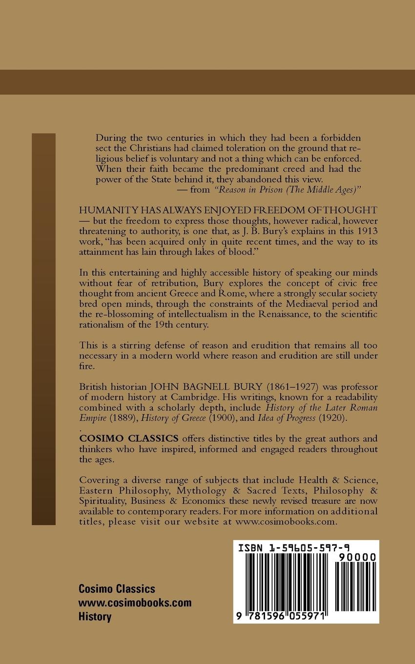 Rückseitencover A History of Freedom of Thought