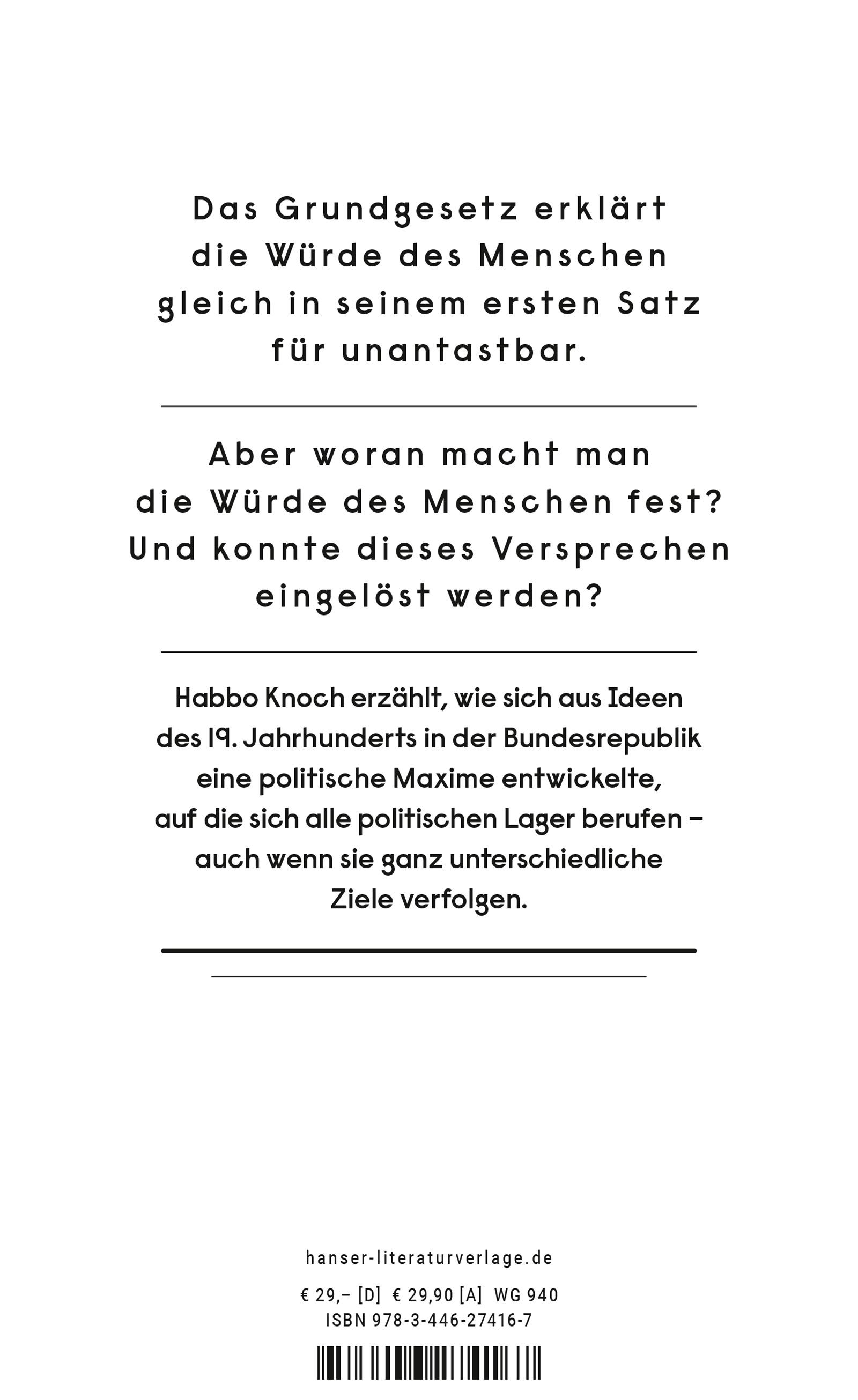 Beispielinhalt (Bild) Im Namen der Würde