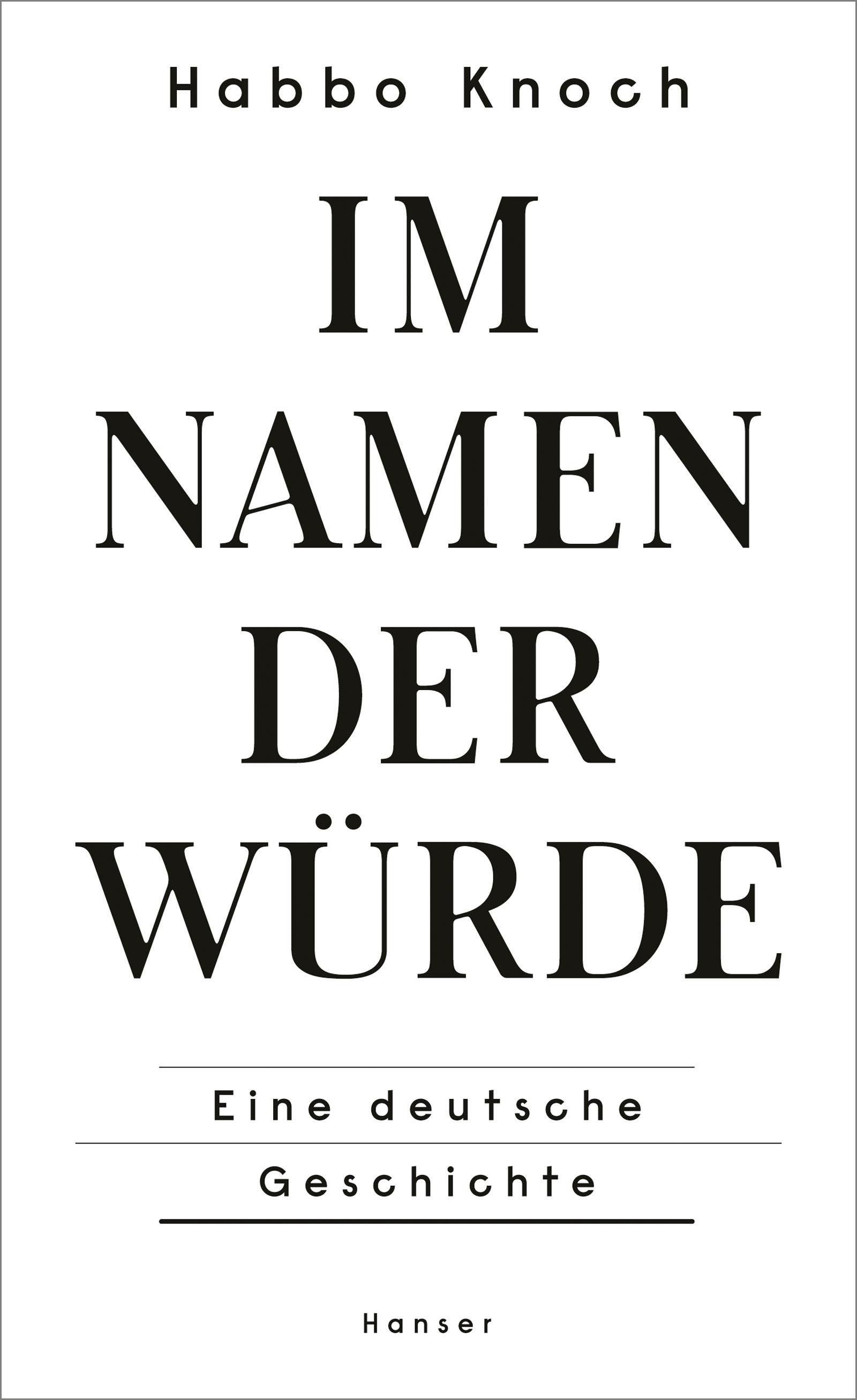 Vorderes Coverbild Im Namen der Würde