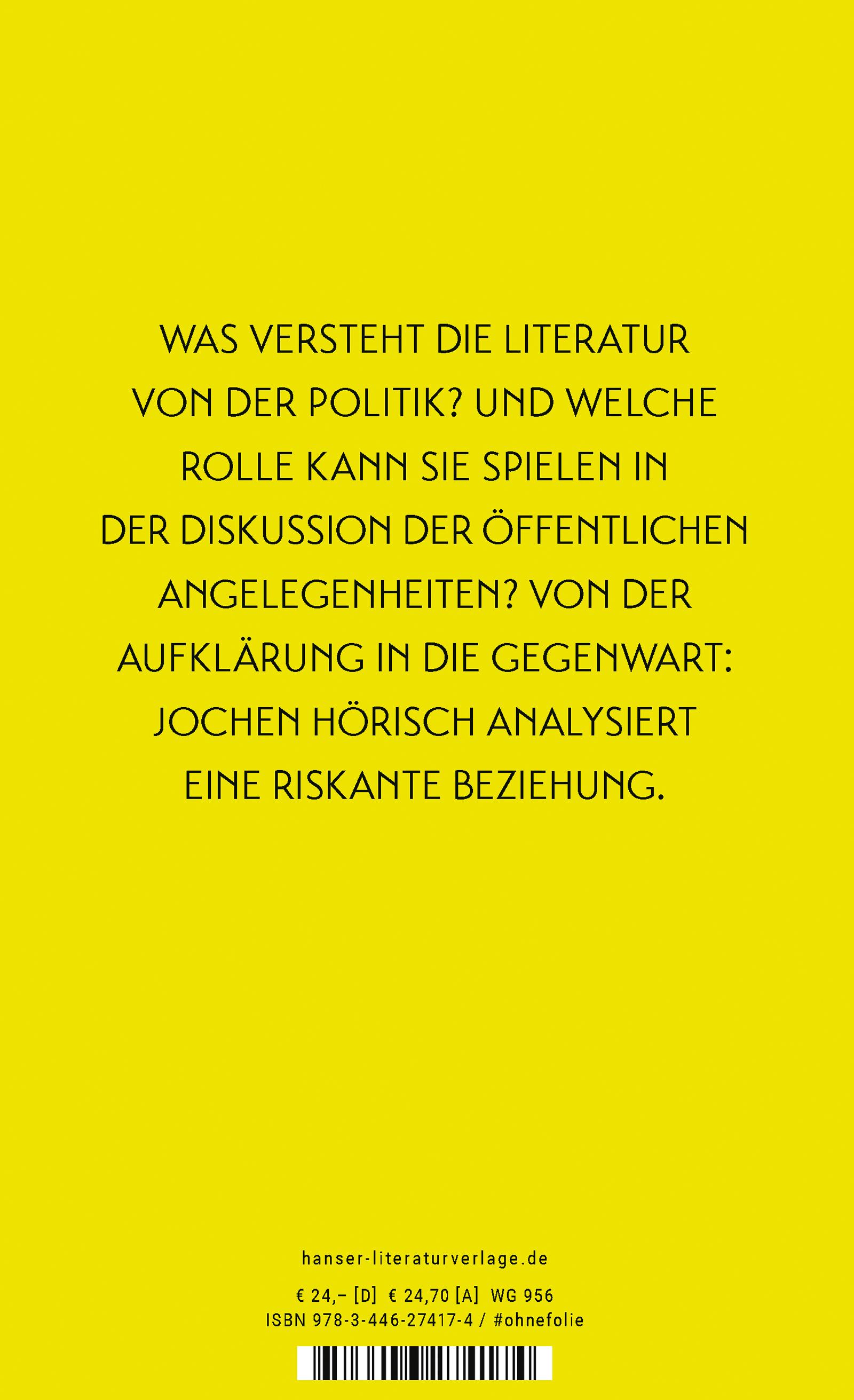 Beispielinhalt (Bild) Poesie und Politik