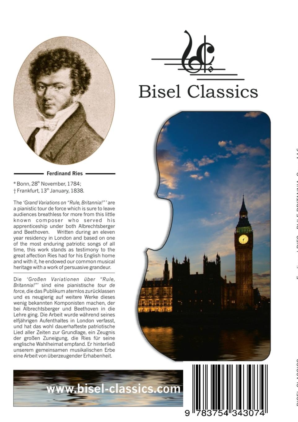 Rückseitencover Rule Britannia, Opus 116