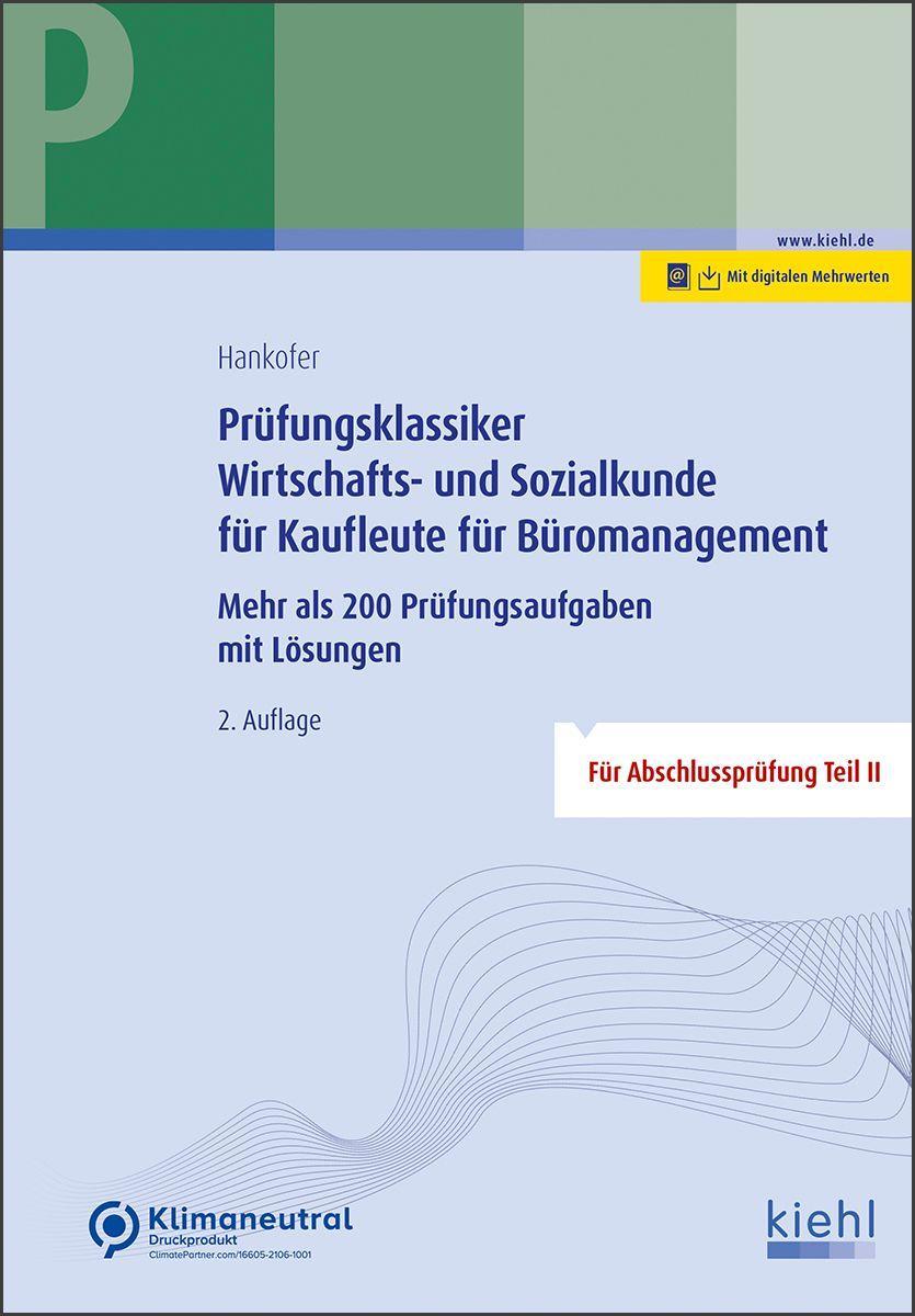 Vorderes Coverbild Prüfungsklassiker Wirtschafts- und Sozialkunde für Kaufleute für Büromanagement