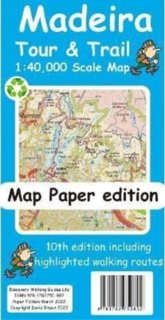 Vorderes Coverbild Madeira Tour and Trail Map paper edition