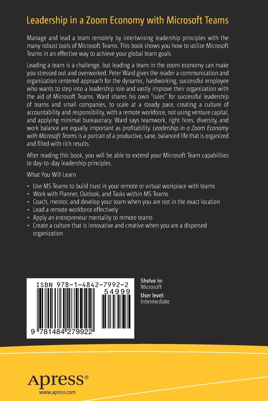 Rückseitencover Leadership in a Zoom Economy with Microsoft Teams