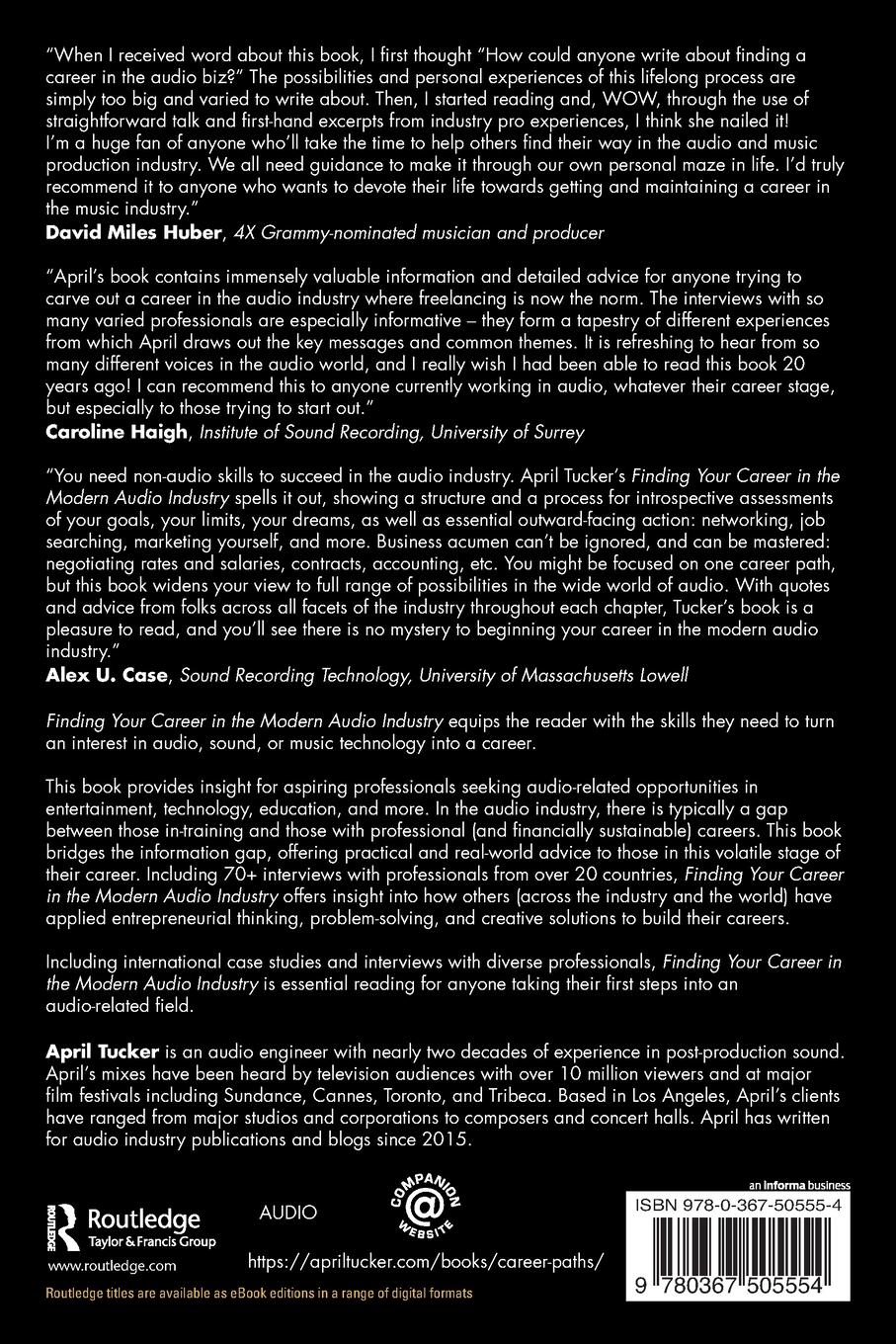 Rückseitencover Finding Your Career in the Modern Audio Industry