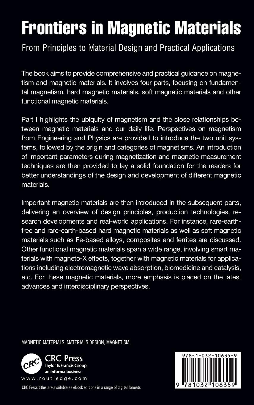 Rückseitencover Frontiers in Magnetic Materials