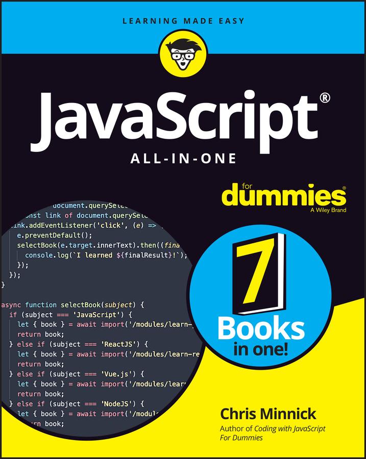 Vorderes Coverbild JavaScript All-in-One For Dummies