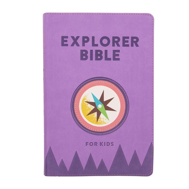 Vorderes Coverbild CSB Explorer Bible for Kids, Lavender Compass Leathertouch