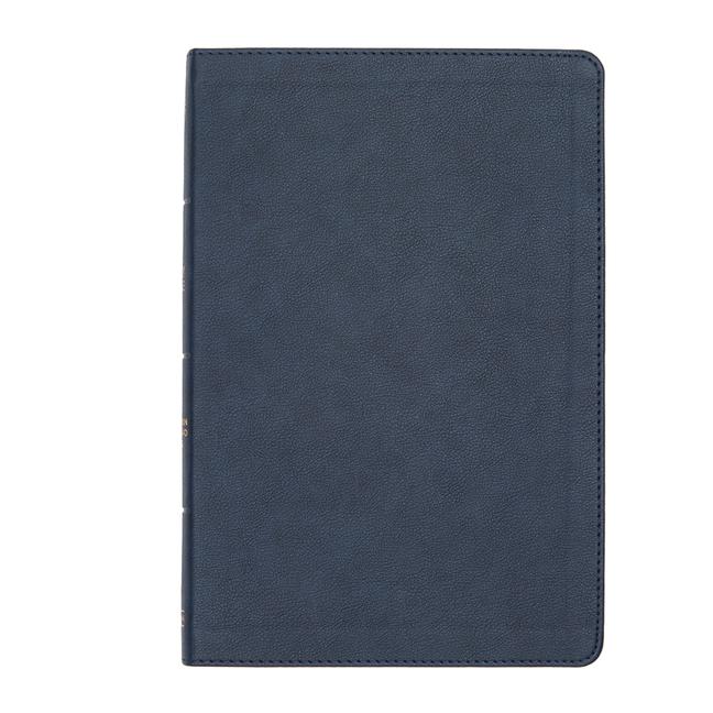 Vorderes Coverbild CSB Large Print Thinline Bible, Navy Leathertouch