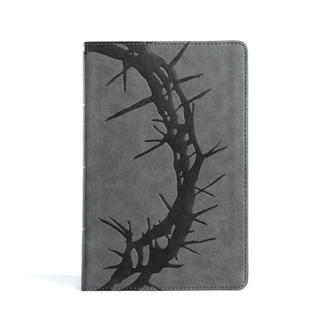 Vorderes Coverbild CSB Large Print Personal Size Reference Bible, Charcoal Leathertouch