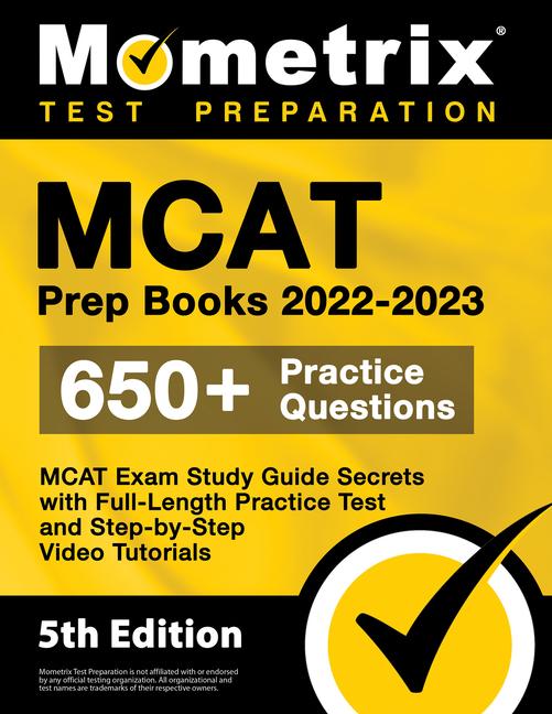 Vorderes Coverbild MCAT Prep Books 2022-2023 - MCAT Exam Study Guide Secrets, Full-Length Practice Test, Step-by-Step Video Tutorials